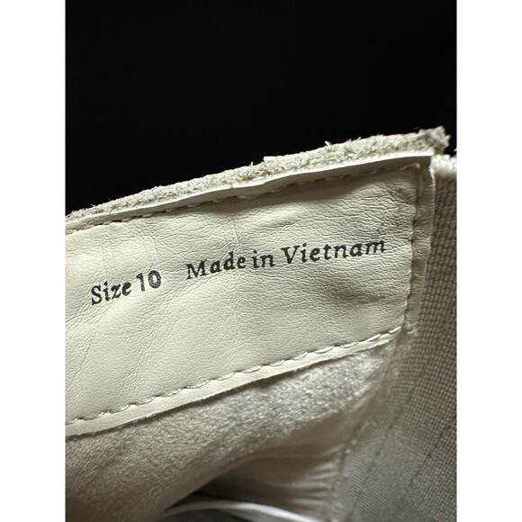 NEW Dolce Vita Womens Size 10 Ivory Leather Hilde Platform Boots Size Zip - Picture 9 of 9